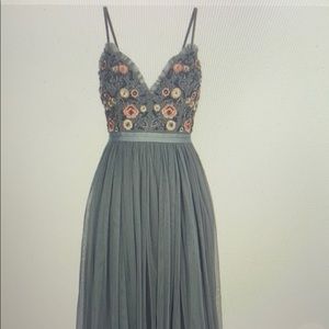 Needle and Thread Floral Embroidery Midi Dress